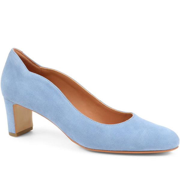 jones bootmaker Women's Zoey Leather Court Shoes - Powder Blue