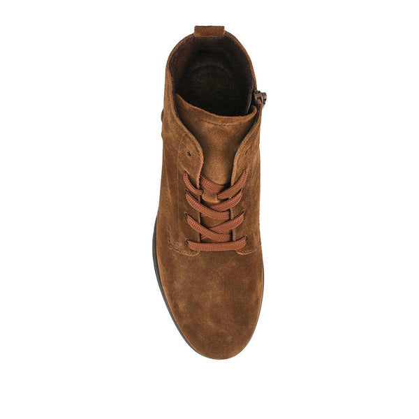 Jones Bootmaker Women's Zumba Gabor Wide Fit Leather Ankle Boots - Brown