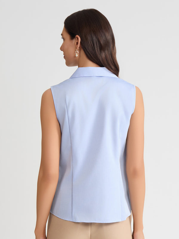 Jones New York Easy-Care Sleeveless Button-Up Shirt