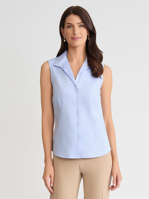 jones new york Easy-Care Sleeveless Button-Up Shirt