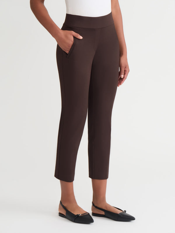 Jones New York High Rise Straight Leg Pant Modern Compression