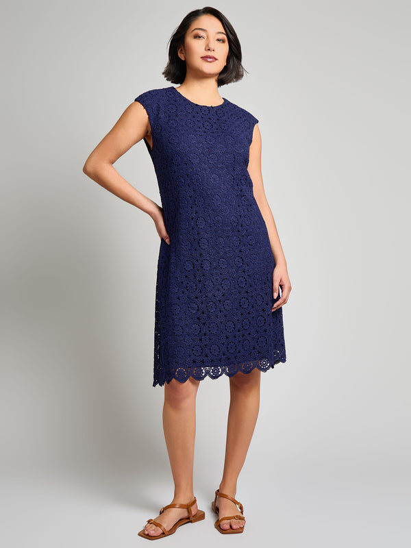 jones new york Cap Sleeve Lace Sheath Dress