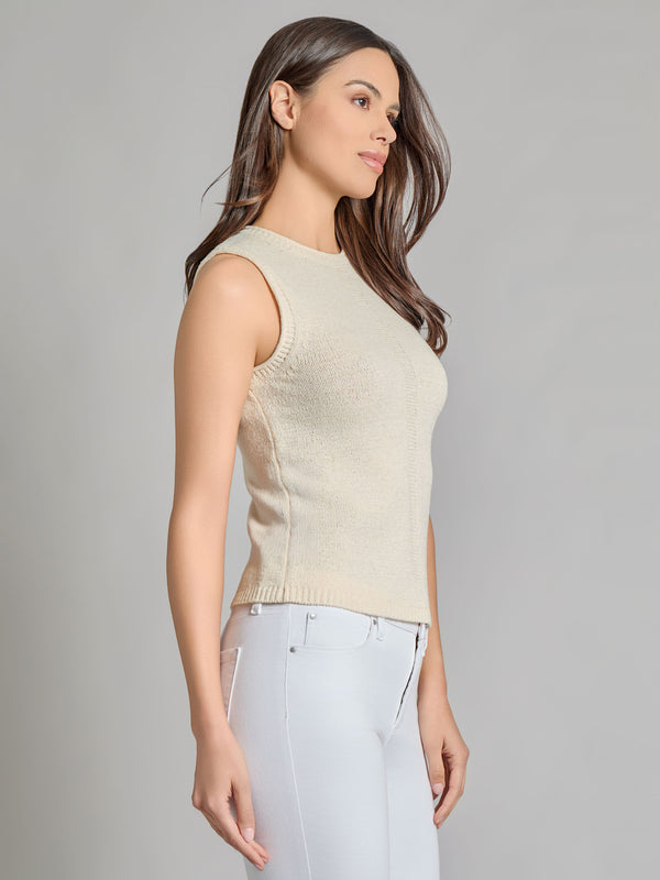 Jones New York Crew Neck Knit Tank Top