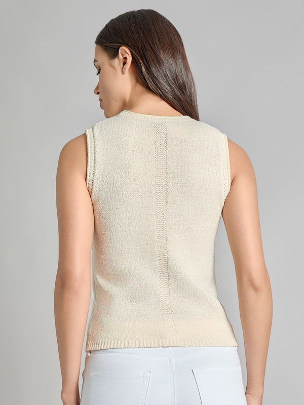Jones New York Crew Neck Knit Tank Top