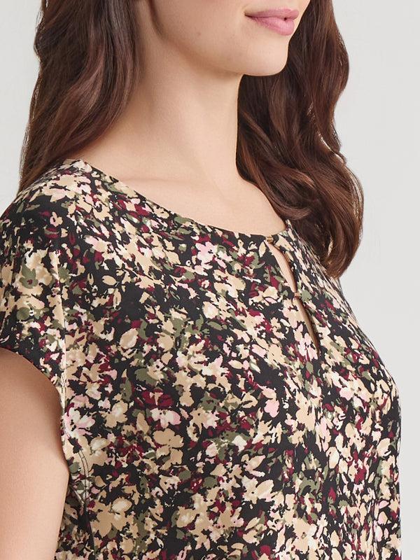 Jones New York Extended Shoulder Pullover Top