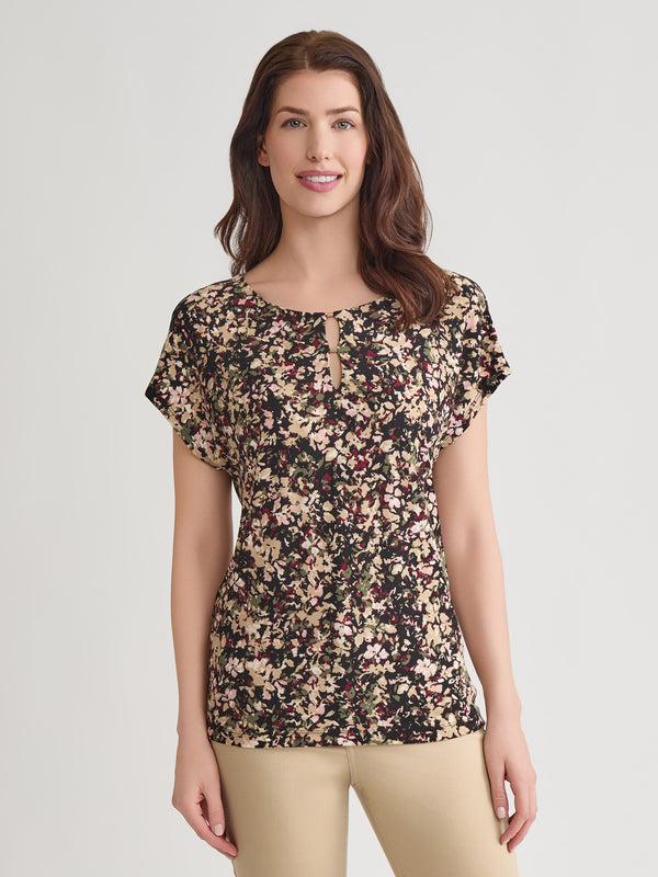 jones new york Extended Shoulder Pullover Top