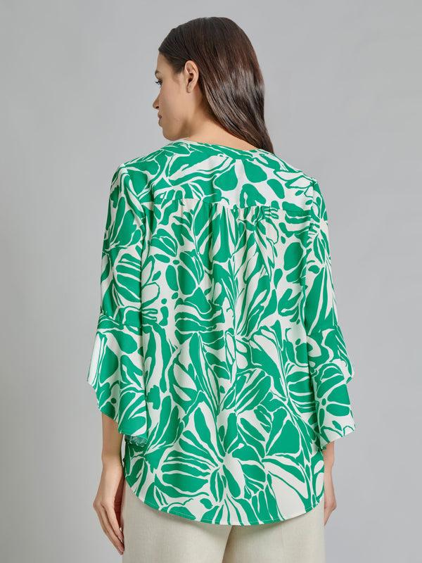 Jones New York Flutter Sleeve Blouse
