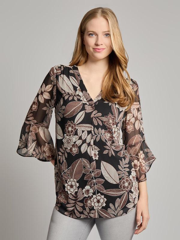 jones new york Flutter Sleeve Blouse