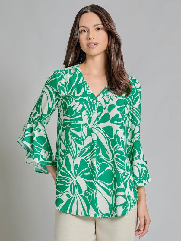 jones new york Flutter Sleeve Blouse