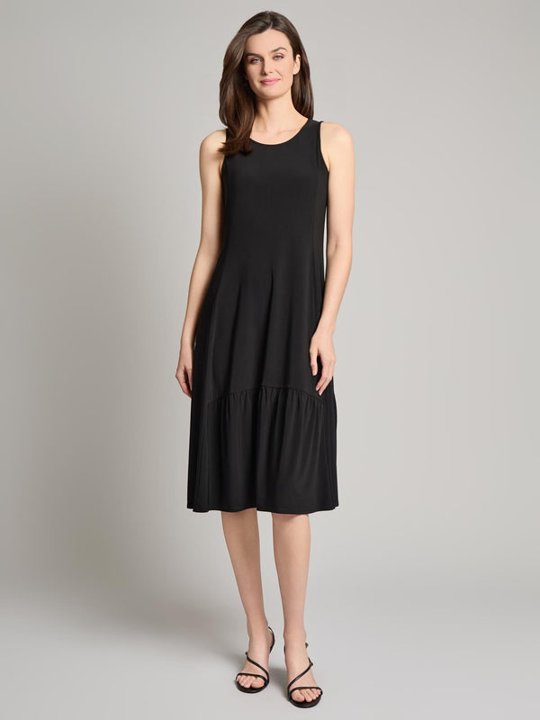 jones new york High Low Flounce Dress Knit Jersey