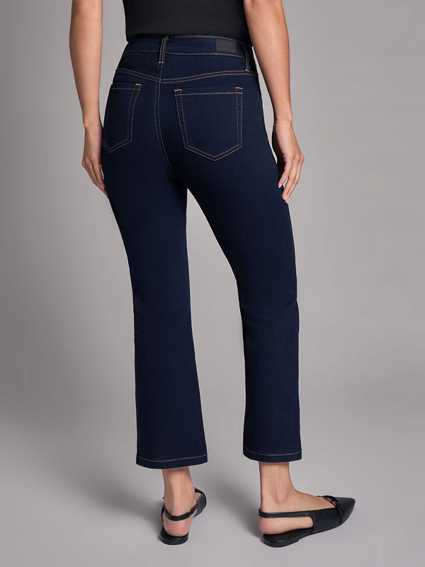 Jones New York High Rise Cropped Kick Flare Jeans