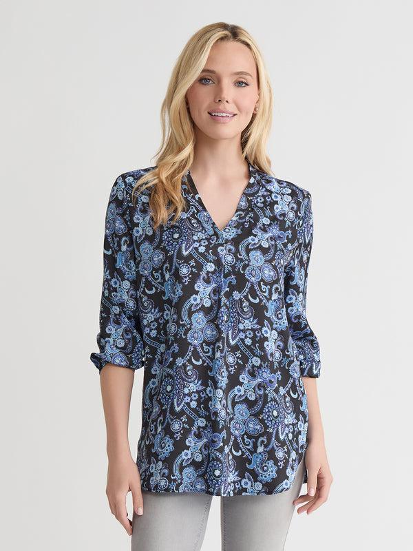 jones new york Kelly Blouse Satin Twill
