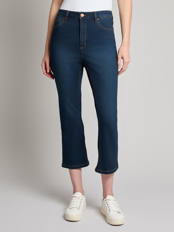 jones new york Lexington Cropped Kick Flare Jeans