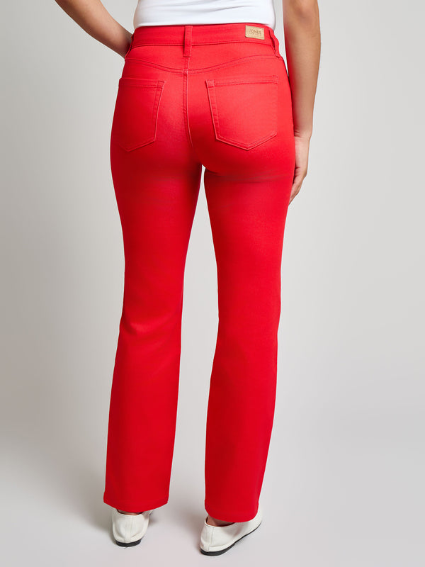 Jones New York Lexington Straight Leg Jeans Rouge