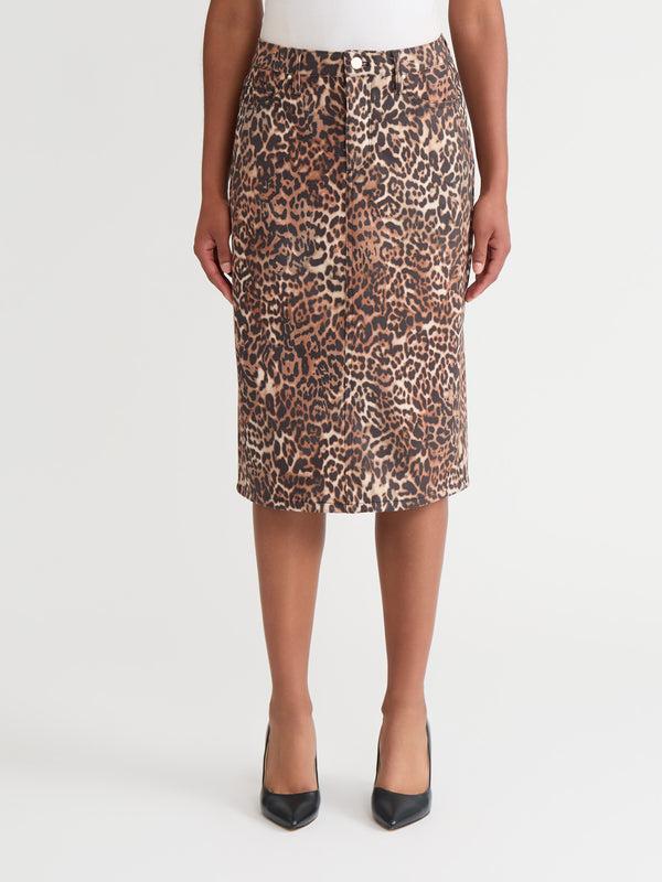 jones new york Midi Skirt Printed Suede