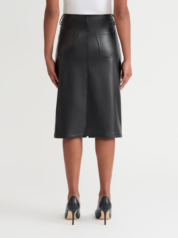 Jones New York Midi Skirt Vegan Leather