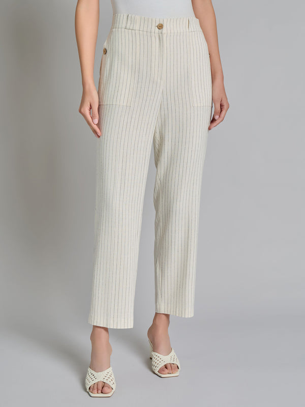 jones new york Pinstripe Trouser Viscose Blend