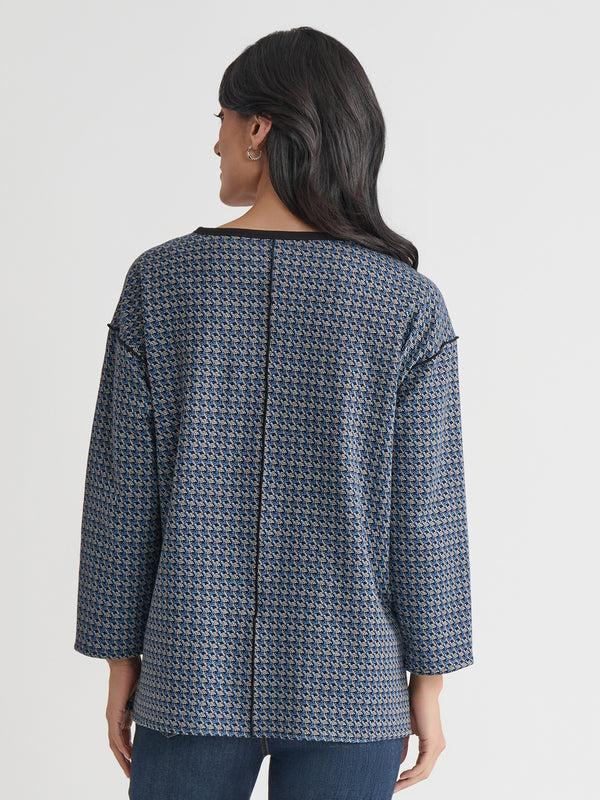 Jones New York Plus Binding Edge Top Serenity Knit