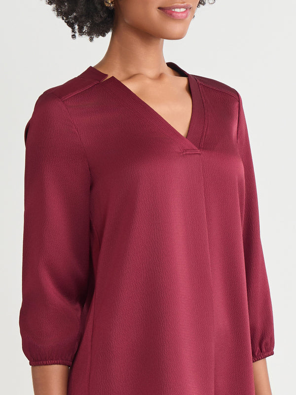 Jones New York Plus Kelly Blouse Hammered Satin