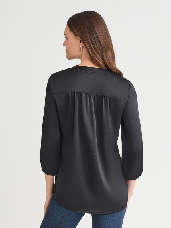 Jones New York Plus Kelly Blouse Hammered Satin