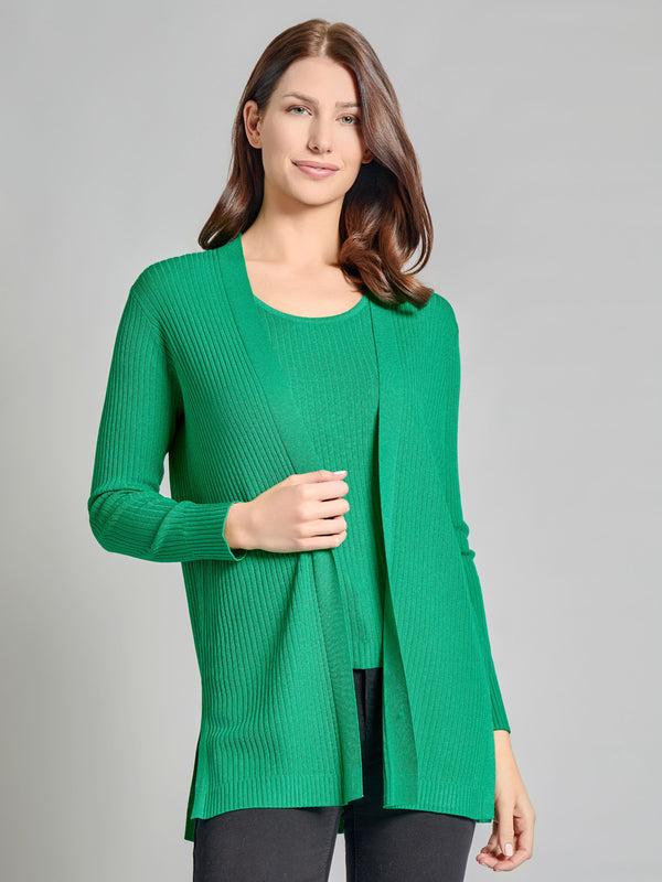 jones new york Plus Open Front Sutton Cardigan