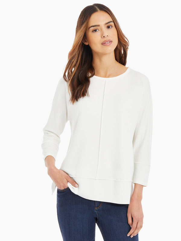 Jones New York Plus Size Seam Detail Dolman Tunic