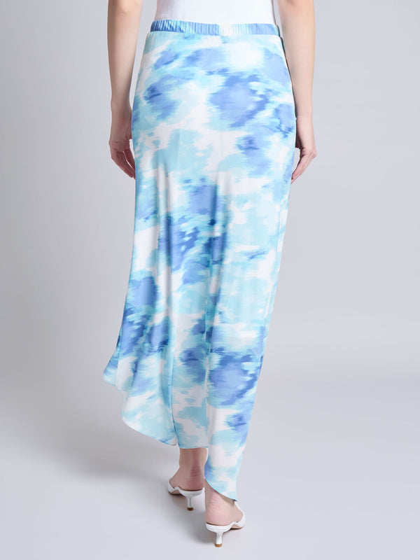 Jones New York Pull-On Ruffle Trim Midi Skirt