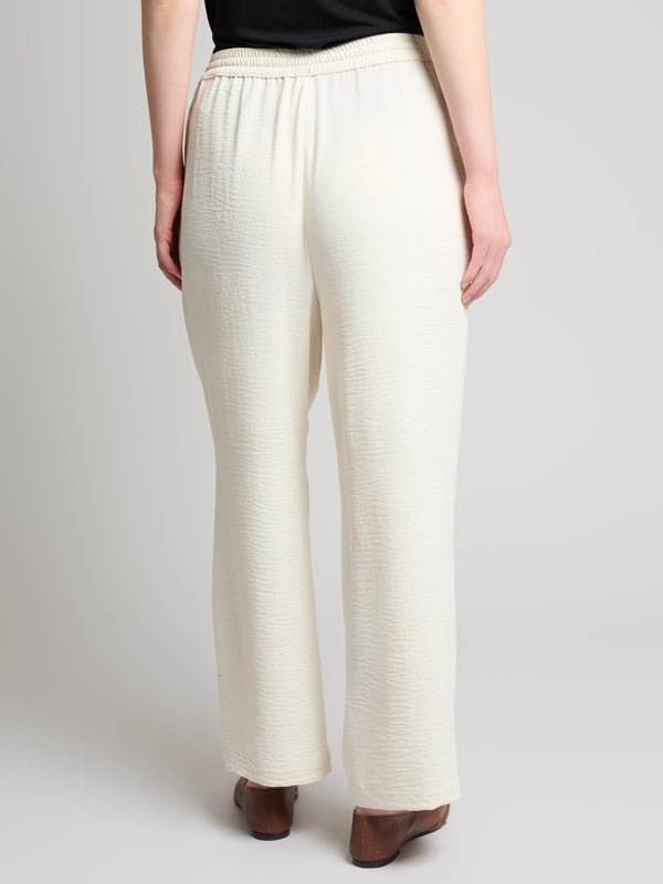 Jones New York Pull-On Textured Wide Leg Pant