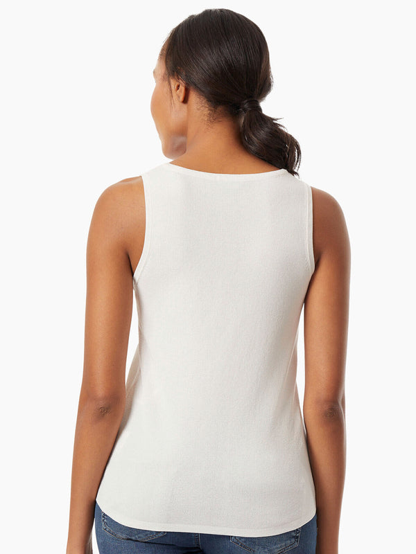 Jones New York Scoop Neck Knit Tank Top