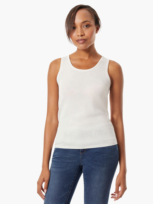 jones new york Scoop Neck Knit Tank Top