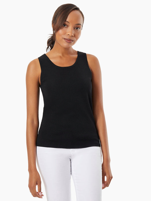 jones new york Scoop Neck Knit Tank Top