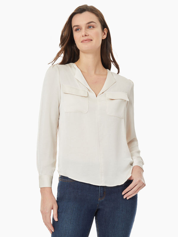 jones new york Simplified Utility Blouse