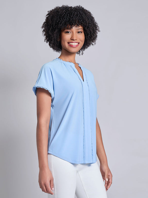 Jones New York Split Neck Top