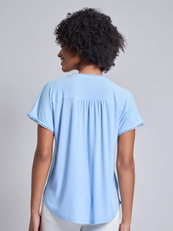 Jones New York Split Neck Top