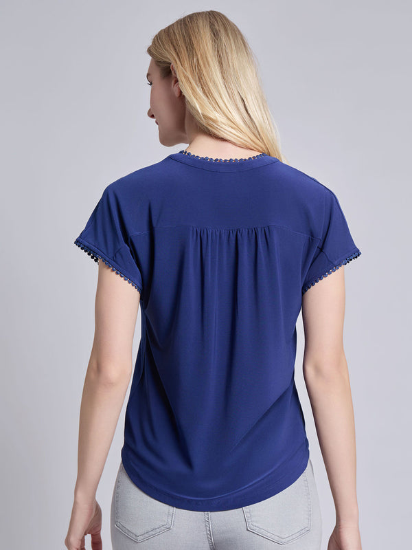 Jones New York Split Neck Top