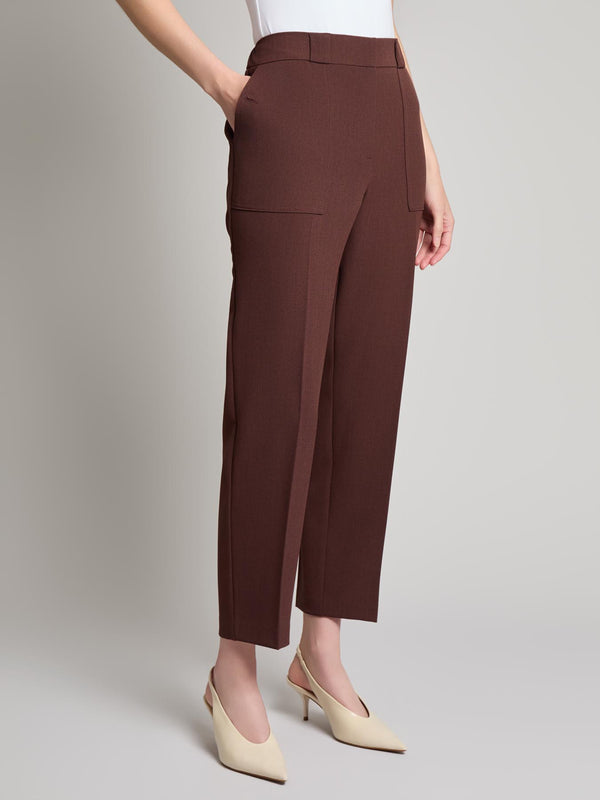 Jones New York Straight Ankle Pant Stretch Crepe