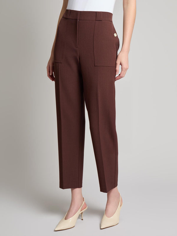 jones new york Straight Ankle Pant Stretch Crepe