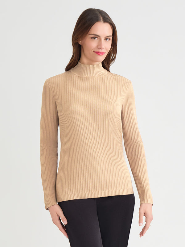 jones new york Sutton Mock Neck Sweater