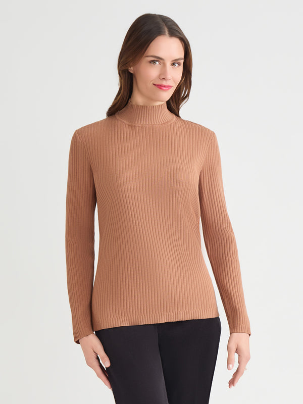 jones new york Sutton Mock Neck Sweater