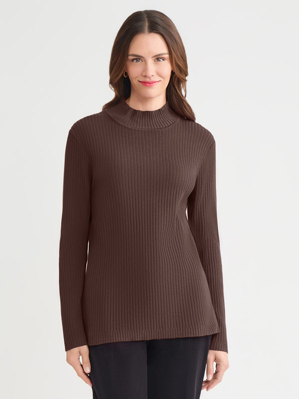 jones new york Sutton Mock Neck Sweater