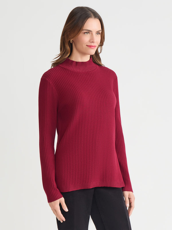 Jones New York Sutton Mock Neck Sweater