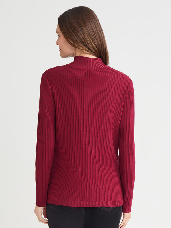 Jones New York Sutton Mock Neck Sweater