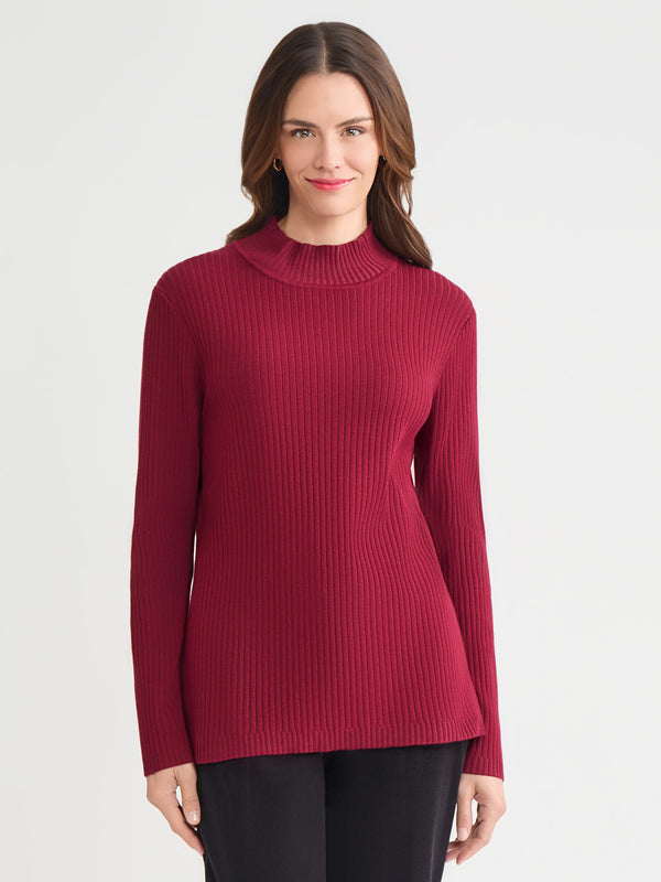 jones new york Sutton Mock Neck Sweater