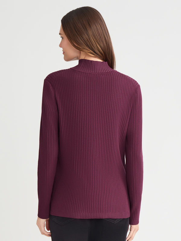 Jones New York Sutton Mock Neck Sweater