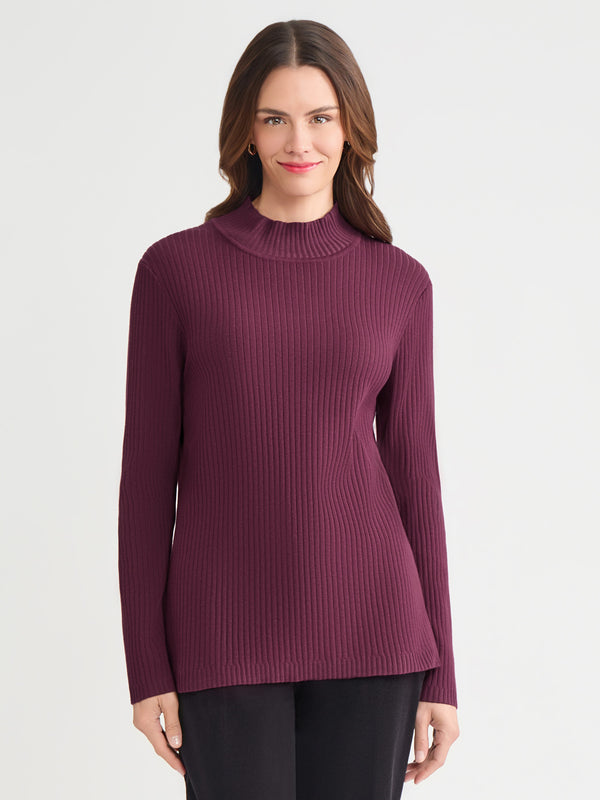 jones new york Sutton Mock Neck Sweater