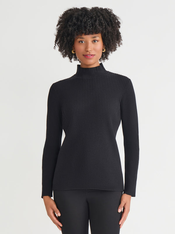 jones new york Sutton Mock Neck Sweater