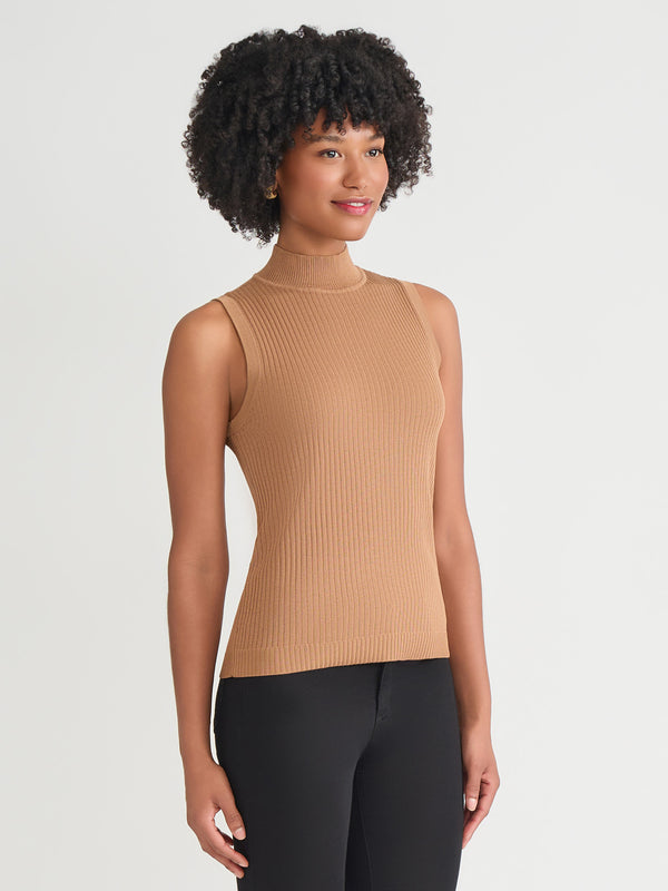 Jones New York Sutton Mock Neck Tank Top
