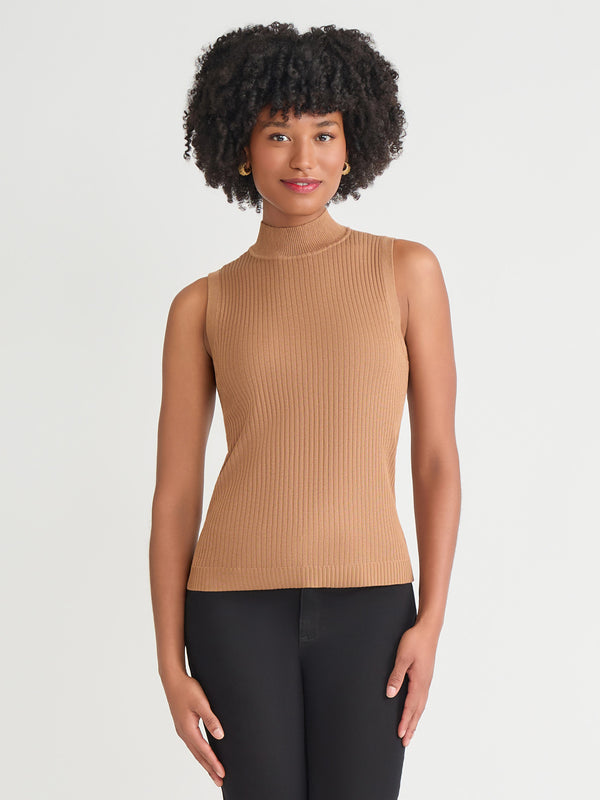 jones new york Sutton Mock Neck Tank Top