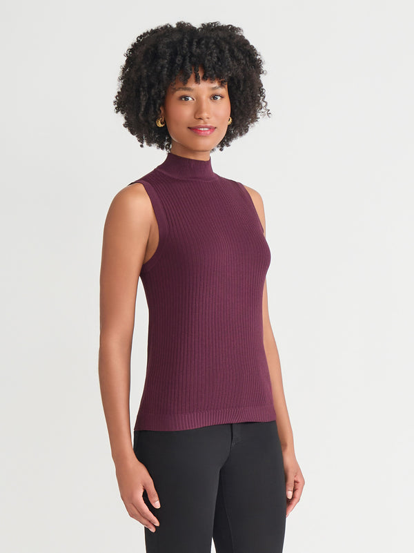 Jones New York Sutton Mock Neck Tank Top