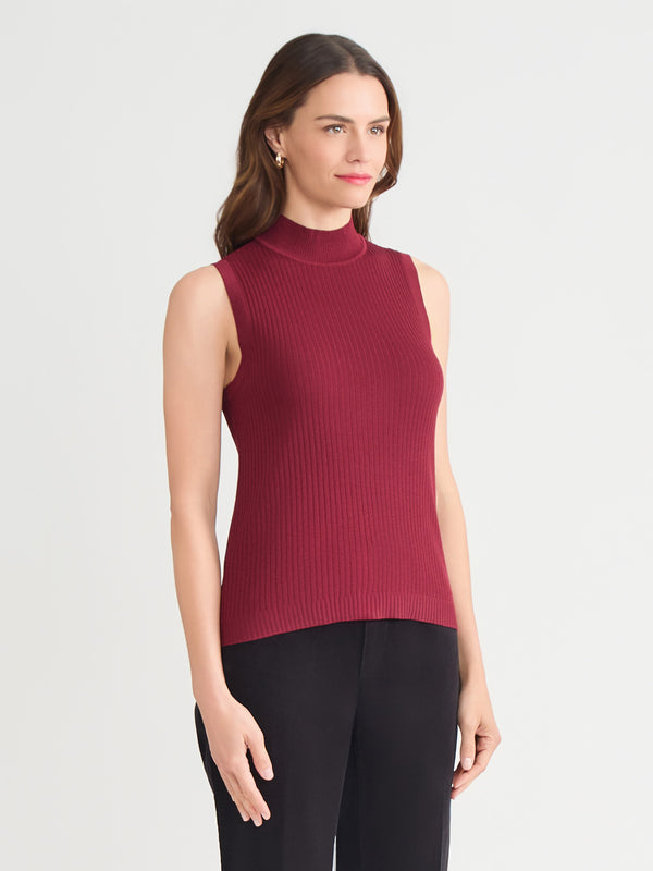 Jones New York Sutton Mock Neck Tank Top